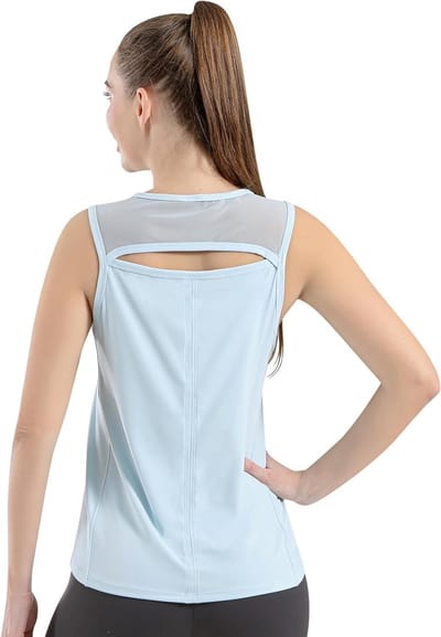 Dames Sporttops Sneldrogend voor Tennis en Golf, Ademend Mesh Design, Mouwloos en Geschikt voor Yoga en Hardlopen