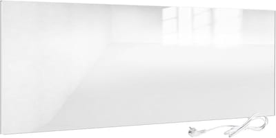 Glazen Infraroodverwarming - Paneelverwarming Glas - Ruimte Verwarmen - Carbon Crystal Technologie - 60x120 cm - Wit