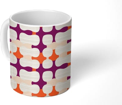Mok - Koffiemok - Modern - Patroon - Kleurrijk - Mokken - 350 ML - Beker - Koffiemokken - Theemok