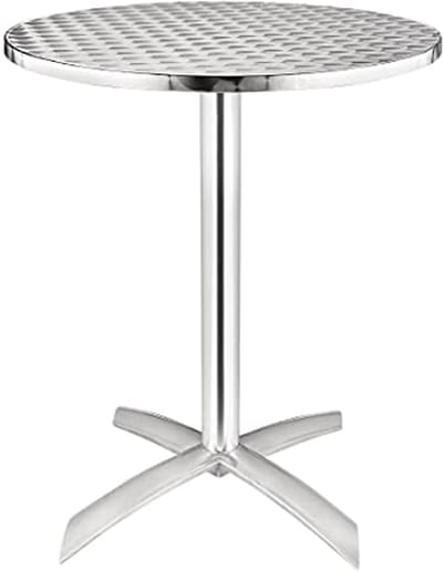 Ronde Flip Top Tafel voor Binnen en Buiten - Aluminium en RVS, 600 mm