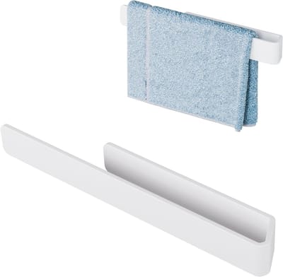 Dailygoods - Handdoekrek zonder Boren - Aluminium Towel Bar voor Badkamer en Keuken in Wit