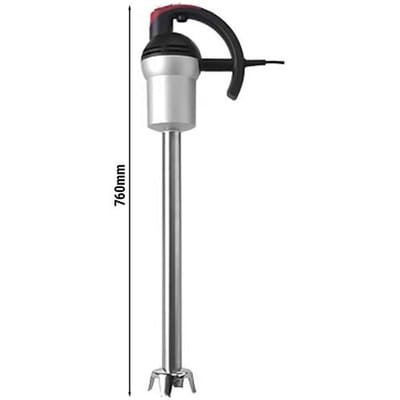 GGM Gastro Stabmixer mit festem Mixstab 500mm - 550 Watt - 2 Geschwindigkeitsstufen Zilver