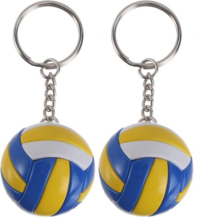 Stunq® Set Sportieve Sleutelhangers - Mini Volleybal en Basketbal, Duurzame Metalen Constructie