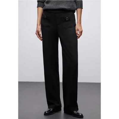 Broek met gespdetail