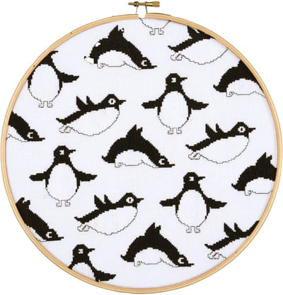 Vervaco - Telpakket kit met borduurring - Eva Mouton - Pinguins - PN-0216667 - Borduren - Borduurpakket - Borduurpakket volwassenen - Borduurpakket kind