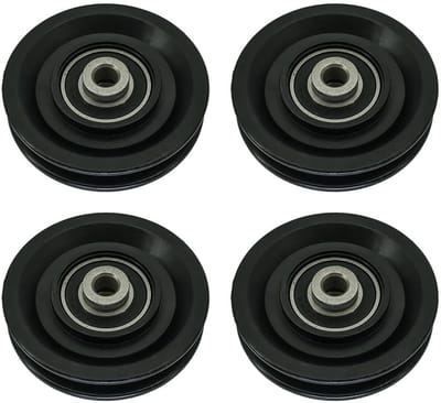 Allecto - Nylon katrol - Umlenkrolle voor gym fitnessapparatuur - 90mm - Vervangingsonderdeel - Veilig en veelzijdig - Geschikt voor diverse toepas...