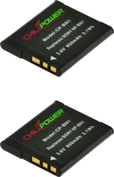 ChiliPower NP-BN1 accu voor Sony - 850mAh - 2-Pack