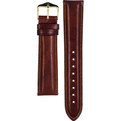 Hirsh Horlogeband -  Ascot Goudbruin - Leer - 20mm