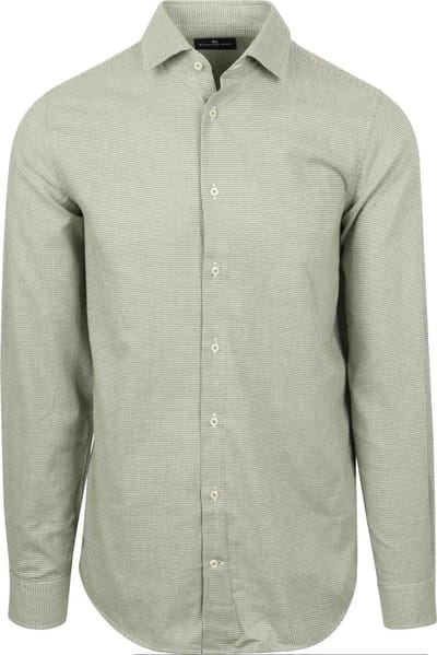 Steppin' Out Overhemd Flanel Pepita Groen - Maat M - Heren - Casual Shirt