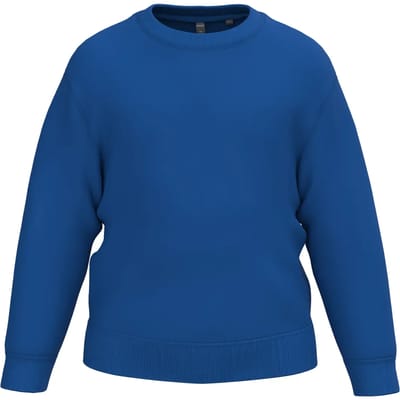 Recycled sweatshirt met ronde hals voor kinderen Kariban