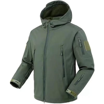 Heren Winter SoftShell Tactische Waterdichte Jassen Mannelijke Capuchonjas Gevecht Vissen Wandelen Kamperen Klimmen Skiën Broeken XXXL gray