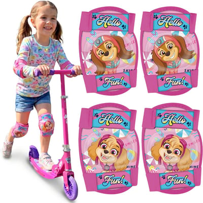 Paw Patrol Skye Liberty Roze knie- en elleboogbeschermers voor kinderen voor op de fiets, step en rolschaatsen