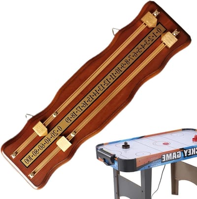 Scorebewaarder - Scorebord Sjoelen - Spel Bijhouden - Gemakkelijk Af Te Lezen - 459 x 132 cm - Bruin