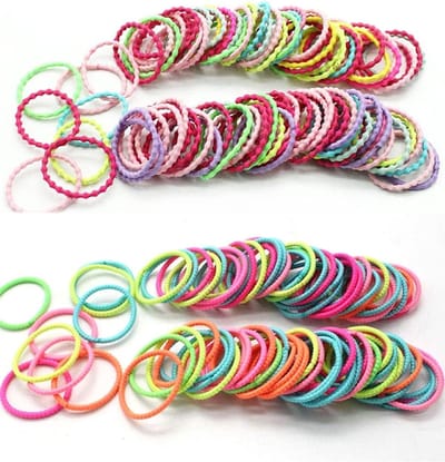 200 Stuks Haarstrikken voor Meisjes - 3 cm Kleine Elastische Haaraccessoires voor Kinderen en Baby's