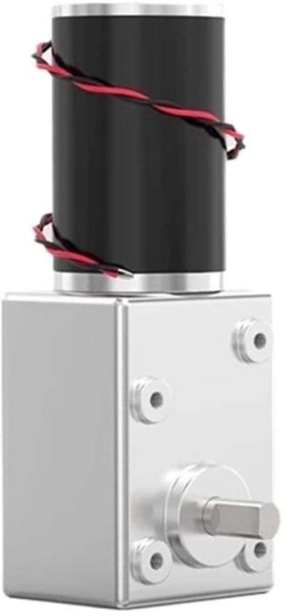 DC Tandwielmotor - Motor met reductie - Projecten Automatisering - Hoog Koppel Lage Snelheid - 12V 24V - Zilverkleurig