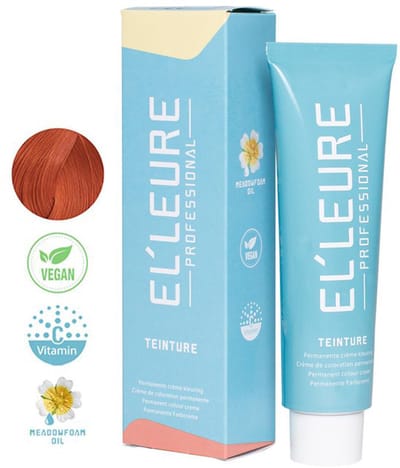 Elleure Haarverf - Teinture 7.444 middenblond extra intensief koper - 100 ml