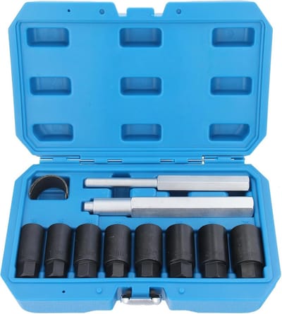 Velgslot Demontage Set - Wielbeveiliging Sleutel - Kraken Reparatie - 10-Delig Universeel - 60mm Hulzen