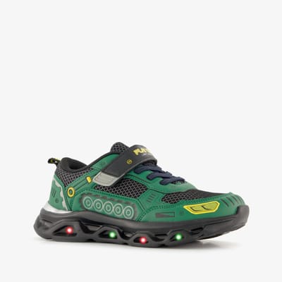 Blue Box sneakers met lichtjes groen zwart - Maat 28 - Uitneembare zool