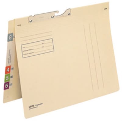 LEITZ Pendelhefter Orgacolor, A4, kaufmännische Heftung - für den Markt: D - L - A - CH - 50 Stück (2134-00-11)
