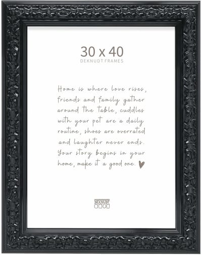Deknudt Frames fotolijst S996K2 - zwart gelakt retro stijl - 30x40 cm