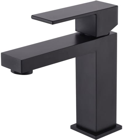 Hudor Wastafelkraan Zwart - Alphée Collectie 001 - Messing Fonteinkraan - Moderne Wastafelmengkraan - Sculptural Design - Waterbesparend