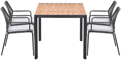 Garden Impressions Swifty tuinstoelen 4 stuks + Felini tafel 160 cm
