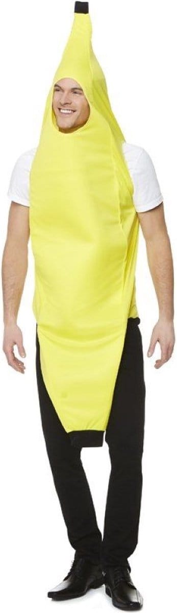 Partychimp Banaan Kostuum Verkleedkleding Volwassenen Carnavalskleding Carnaval Kostuum Heren Carnavalskleding Dames Bananenpak - One Size - Unisex - Geel
