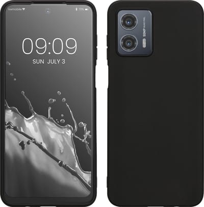 kwmobile telefoonhoesje geschikt voor Motorola Moto G53 5G - Hoesje voor smartphone - Back cover in mat zwart