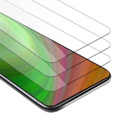 Cadorabo 3x Screenprotector geschikt voor Huawei P SMART Z / Y9 PRIME 2019 / Enjoy 10 PLUS - Beschermende Pantser Film in KRISTALHELDER - Getemperd (Tempered) Display beschermend glas in 9H hardheid met 3D Touch
