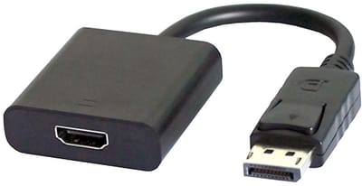 Dailygoody - DP naar HDMI-adapter - DisplayPort naar HDMI - 1080p Videoresolutie - Compact formaat - Converterkabel - Geschikt voor monitoren - Zwart