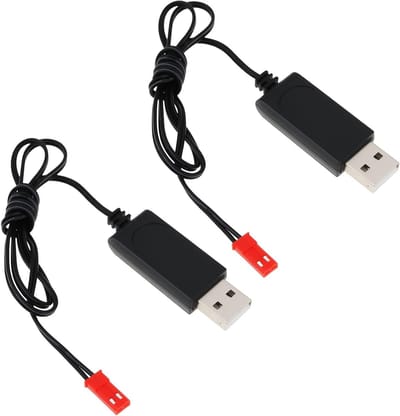 2Pcs 2Pin JST RC Drone Lader met JST Male naar 3.7V USB Connector 60cm voor Drones en Modelvliegtuigen