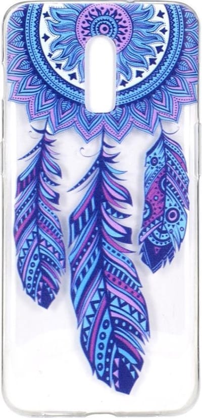 Shop4 - OnePlus 7 Hoesje - Zachte Back Case Dromenvanger Kleurrijk