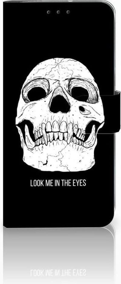 Telefoonhoesje met Naam Motorola Moto G7 Power Skull Eyes