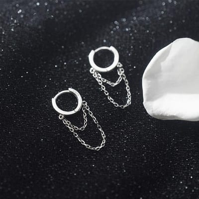 Mode Sieraden Kwastje Roségoud Kleur Stud Oorbellen voor Vrouwen 925 Sterling Zilveren Oorbellen Oorbellen Pendientes Brincos Eh017 zilver