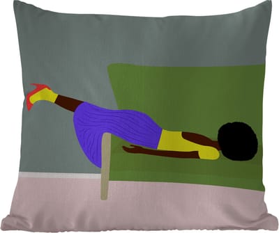 Tuinkussen - Vrouw - Minimalisme - Design - 40x40 cm - Weerbestendig