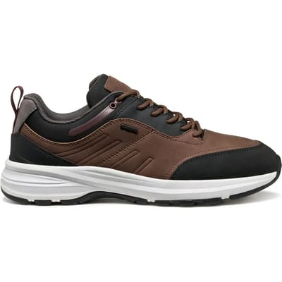 GEOX SENALES ABX HEREN Sneakers - COGNAC/ZWART - Maat 42