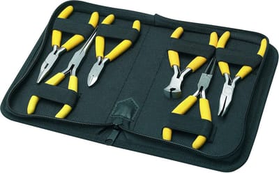 6-Delige Tangenset in Etui: Diverse Tangen voor Hobby en Modelbouw