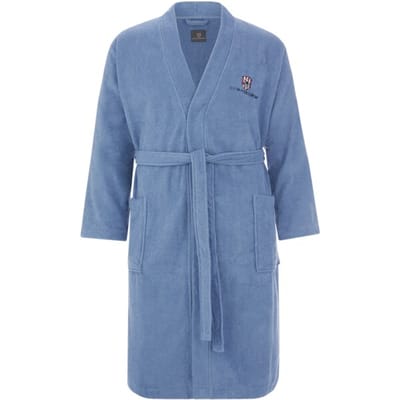 Jan Vanderstorm herren Badjas - 60/62 - blauw - Plus Size