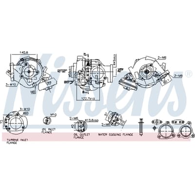 Supercharger, drukvulling NISSENS 93680