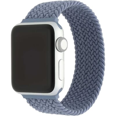 2+1 | Apple Watch Bandje - Nylon - Gevlochten Solo - Leisteen