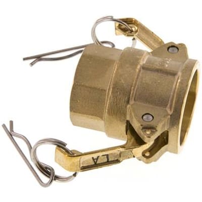 Camlock DN 25 (1'') Koppeling MessingRp 1'' met binnendraad Type D MIL-C-27487