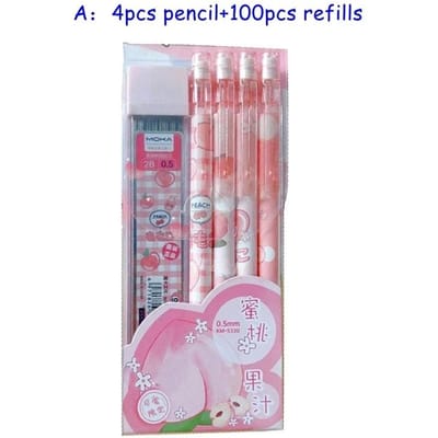 Kawaii Mechanisch Potlood Collectie 05/07mm 2B Vulling Charmante Cartoon Automatische Potloden Schoolkantoorartikelen Kindercadeau Statione