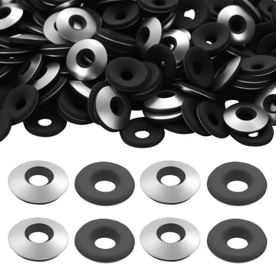 Dailygoods - Anti-vibratie-rubberen sluitringen, M6,3 x 16 mm, afdichtringen van EPDM, sluitringen van roestvrij staal, trillingsdempende rubberen afdichtingen voor dakschroeven, 200 stuks