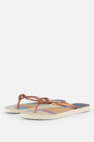 Havaianas Havaianas Slim Pallette Glow Slippers beige Rubber