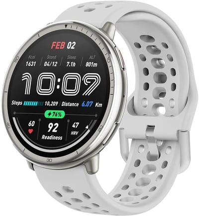 Siliconen bandje - geschikt voor Amazfit GTS / GTS 2(E) / GTS 2 Mini / GTS 3 / 4 (Mini) / Bip (S) / Bip U (Pro) / Bip Lite / Bip 3 (Pro) / GTR 42 mm / Pop (Pro) / Active (2) - grijs