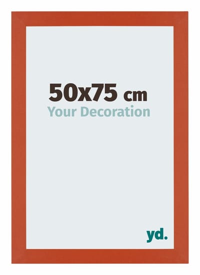 Your Decoration - Puzzellijst 50x75 cm - Oranje - Puzzellijst 500-1000 stukjes - MDF Fotolijst - Mura