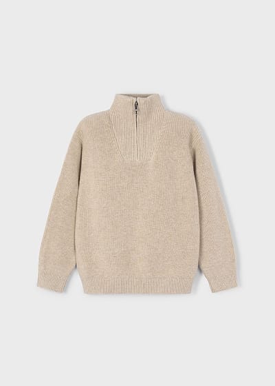 MAYORAL Sweater Truien & Vesten Jongens - Sweater - Hoodie - Vest- Zand - Maat 116