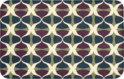 WC mat 80x50 cm - Antislip - Abstract - Retro - Kleurrijk - Toiletmat - Vloermat - Douchemat - Toilet tapijt - Toiletmatten