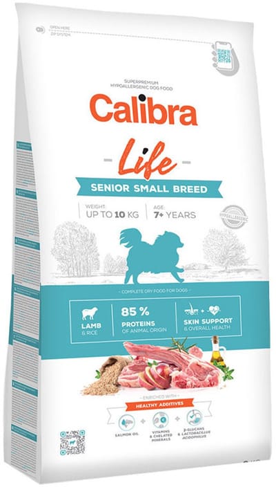 Calibra Dog Life Denior Small Breed - Lam - 1,5 kg