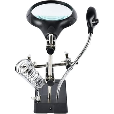 Desktop Vergrootglas Soldeerstation LED-licht Vergrootglas Standaard met Klem en Klemmen